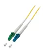 EFB Elektronik Cable de parcheo de fibra óptica LC-LC monomodo OS2 dúplex 1 m amarillo LSZH