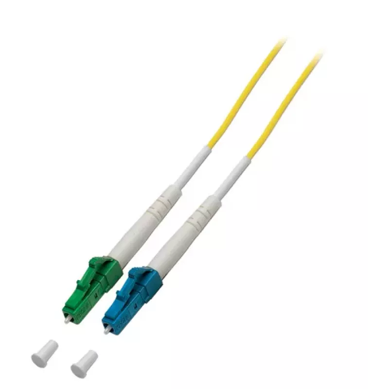 EFB Elektronik Cable de parcheo de fibra óptica LC-LC monomodo OS2 dúplex 1 m amarillo LSZH