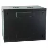 EFB Armario de pared 19 pulgadas 9U, fijo, sección única, RAL 9005, profundidad 600 mm