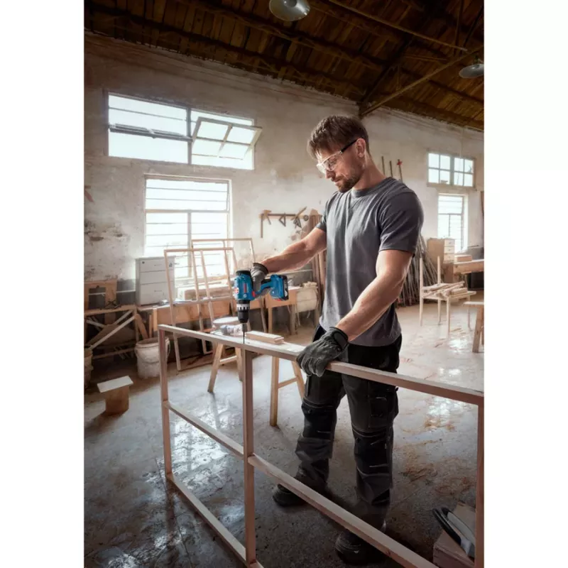 Bosch GSB 18V-25 Professional taladro percutor atornillador a batería, pack individual, 18 V, azul/negro, sin batería