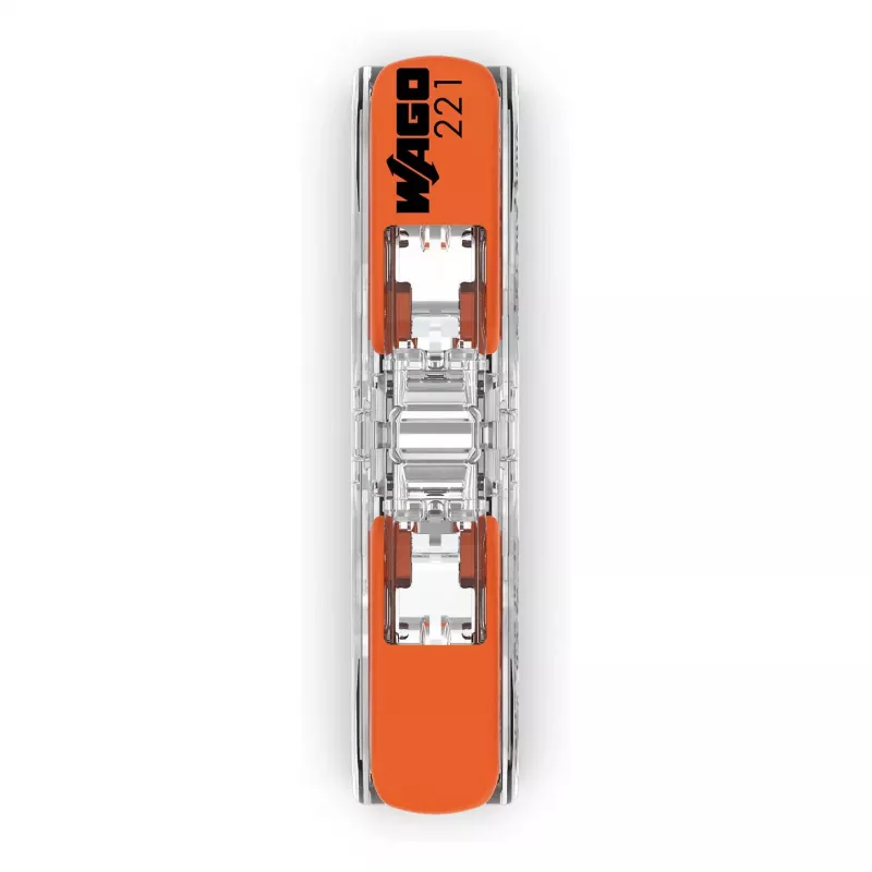WAGO 221-2411 conector de empalme en línea 2 conductores 4 mm² pack de 60