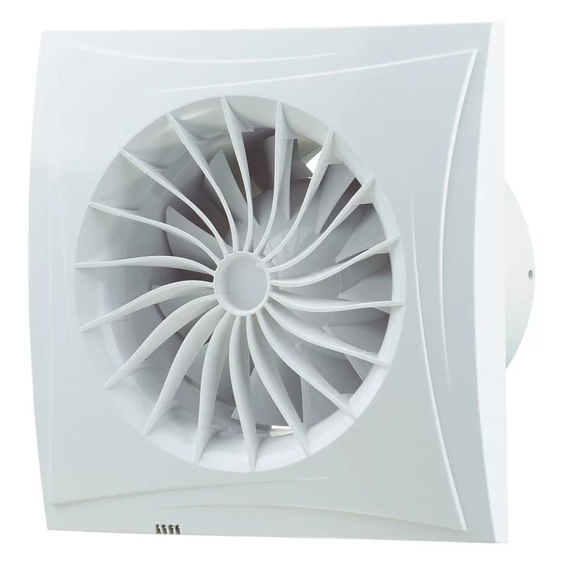 Blaugerg Sileo 100 extractor de aire, blanco, 10 cm de diámetro, 1 velocidad
