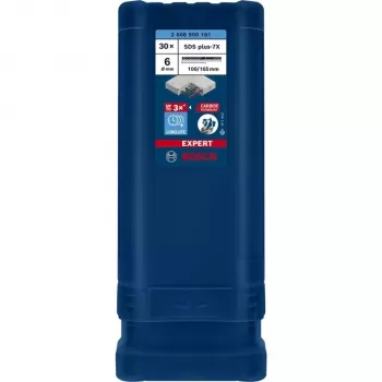 BOSCH EXPERT SDS plus-7X broca para martillo 6mm 100mm longitud de trabajo set de 30 piezas