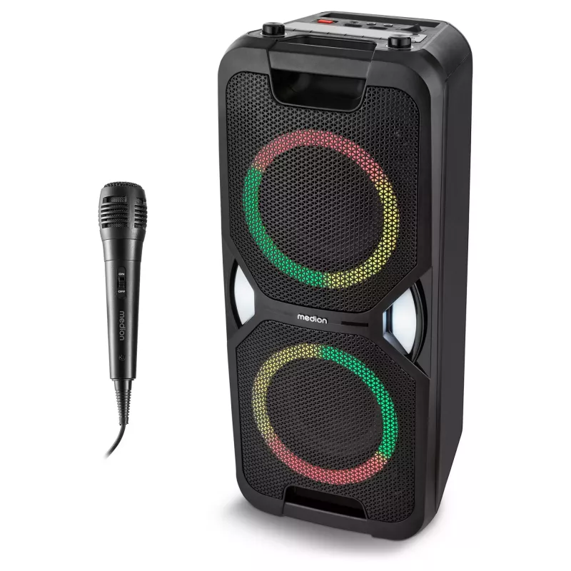 MEDION PE-1 Pure altavoz de fiesta 50078744, Bluetooth 5, batería de hasta 15 h, negro