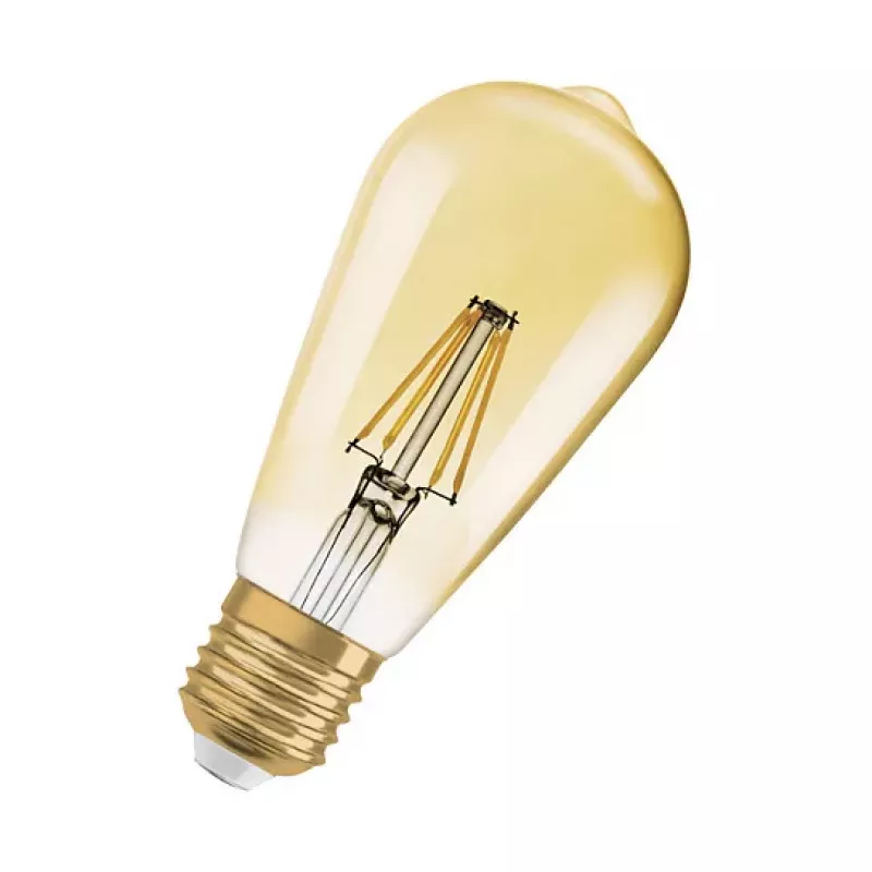 OSRAM lámpara LED 6,5W 725lm 2400K E27 regulable filamento dorado