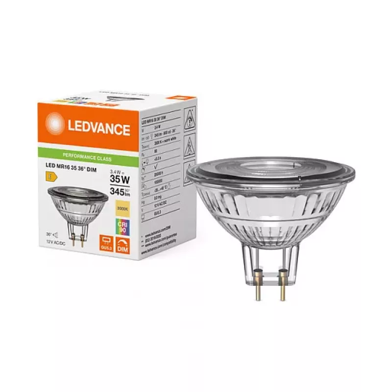 Osram LED MR16 3,4W 930 GU5.3 lámpara LED reflectora de baja tensión regulable