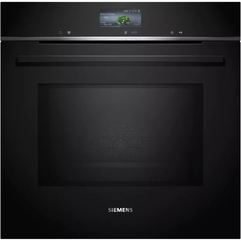 SIEMENS HM736GAB1 iQ700 horno de empotrar con microondas, negro, 60 cm, Home Connect