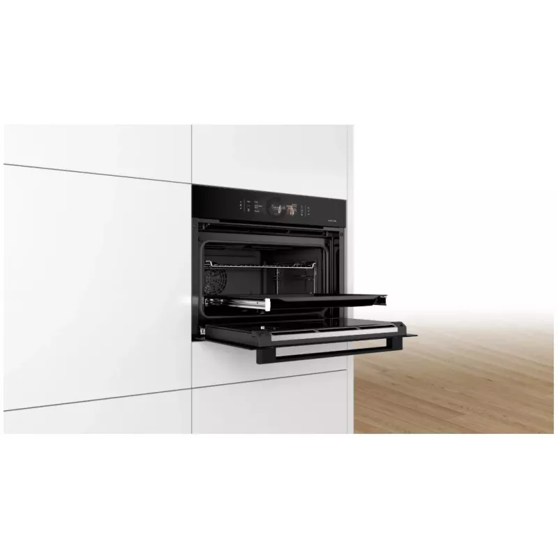 Bosch CSG856RC7 horno compacto de empotrar con función de vapor, 47L, Touch Control, Home Connect