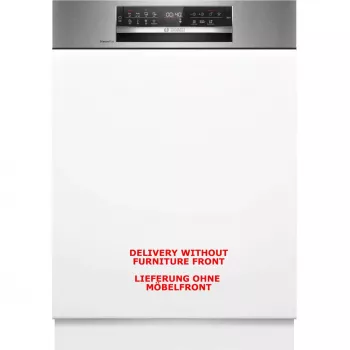 BOSCH SMI6ECS12E Serie 6 lavavajillas semiintegrado (acero inoxidable cepillado, 60 cm, Home Connect)