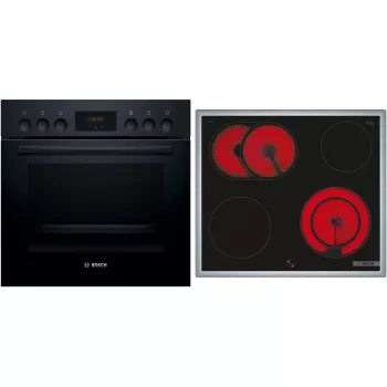 Bosch HND211LB2 conjunto de horno de empotrar y placa de inducción negro (HEF113BB0 + NKN645GA2E)