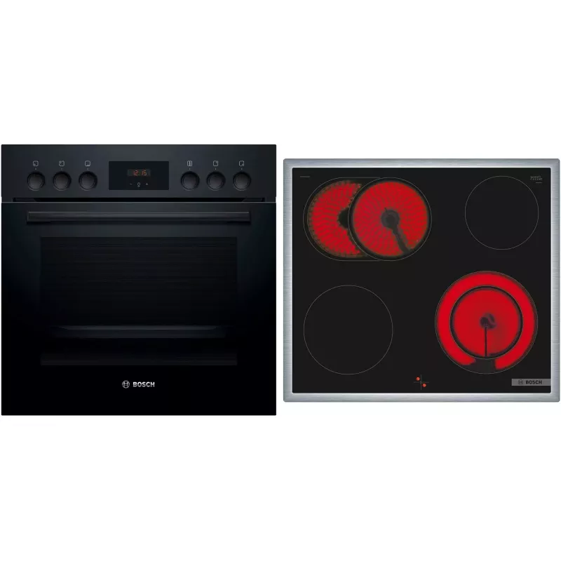 Bosch HND211LB2 conjunto de horno de empotrar y placa de inducción negro (HEF113BB0 + NKN645GA2E)