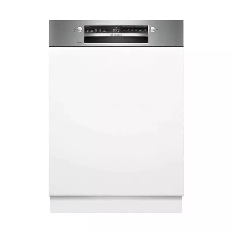 BOSCH SMI2HTS06E lavavajillas semiintegrado, clase energética C, 60 cm, 46 dB, 9,5 L, 5 programas, cestas Vario, acero inoxidable