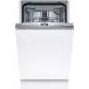 Bosch SPV4HMX12E lavavajillas estrecho totalmente integrado, 10 cubiertos, clase energética D, 46 dB, Home Connect, blanco