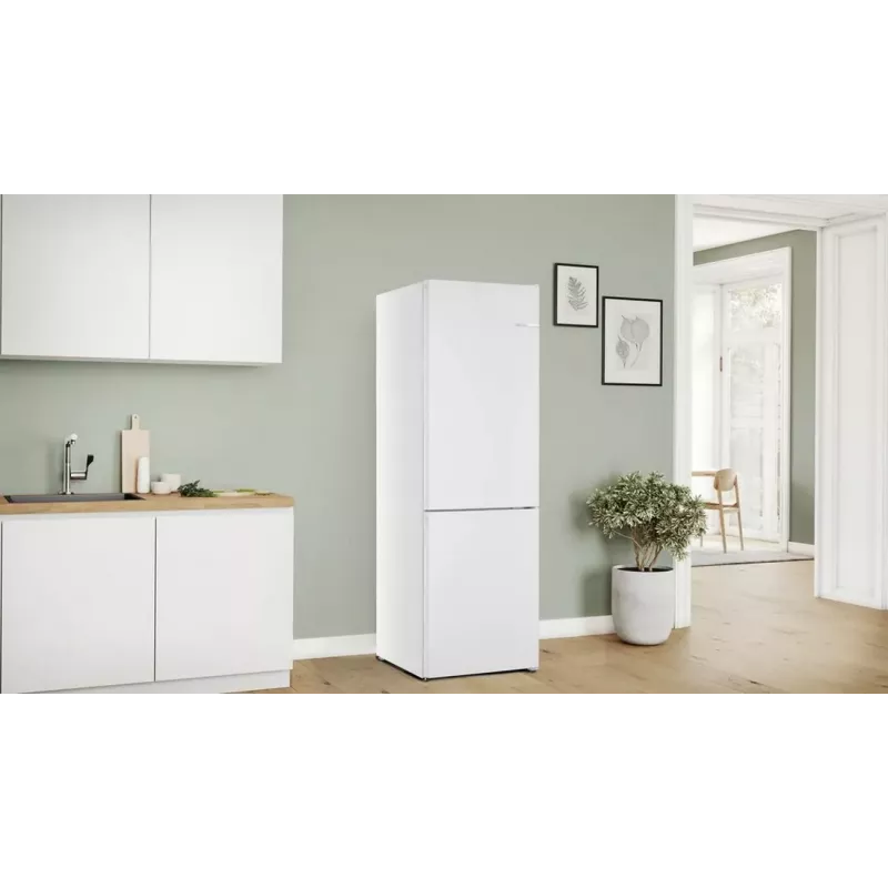 Bosch KGN362WCF frigorífico-congelador combinado de libre instalación, blanco, 308L, NoFrost, VitaFresh
