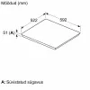Bosch PIE61ABB5E placa de inducción 4 zonas TouchSelect negra