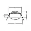 BRUMBERG LAKIL foco LED de empotrar 6W 3000K blanco orientable