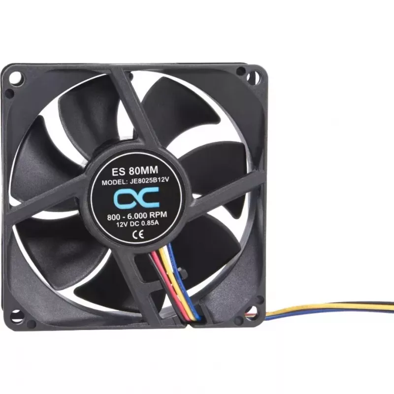 Alphacool ES ventilador 80mm 800-6000 RPM 80x80x25mm (negro, doble rodamiento de bolas, PWM, 80 mm)