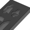 WERA 9840 inserto de espuma para juego de llaves en L 1 (negro/gris, para carro de taller Tool Rebel)