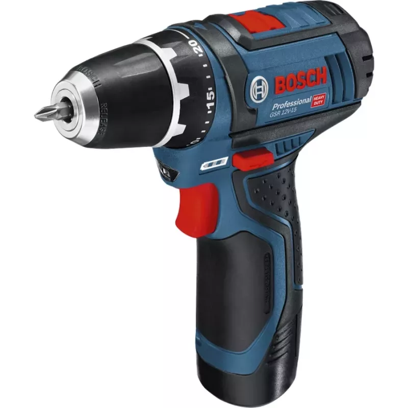 Bosch Power Tools 12V juego de herramientas de 5 piezas GOP + GSR + GDR + GSA + GLI (azul, 3x batería de Li-Ion 2,0 Ah)