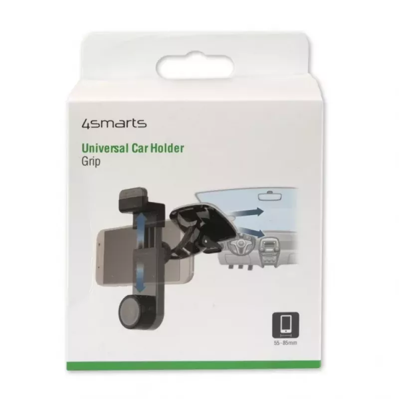 4SMARTS soporte de coche Grip con ventosa gris
