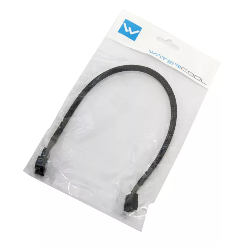 Watercool cable de extensión PWM de 4 pines, negro - 30cm