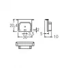 Brumberg 53066070 set de tapas finales QUALITYFLEX blanco