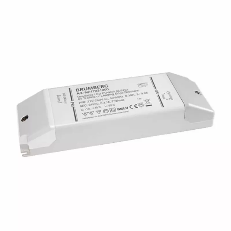 Brumberg 17231000 fuente de alimentación LED 75W 24V DC blanco