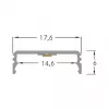 Brumberg 53380262 perfil AB QUALITYFLEX aluminio perfil 2000mm