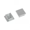 Brumberg 53039260 set de tapas finales para perfiles LED QUALITYFLEX, plata, plástico