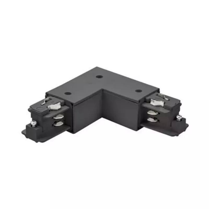 Brumberg 87126080 Conector angular de 90° para sistema de carril de 3 fases ONETRACK DALI, negro