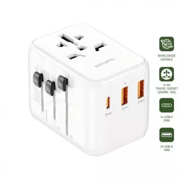 4SMARTS Nomad adaptador de viaje universal 20W