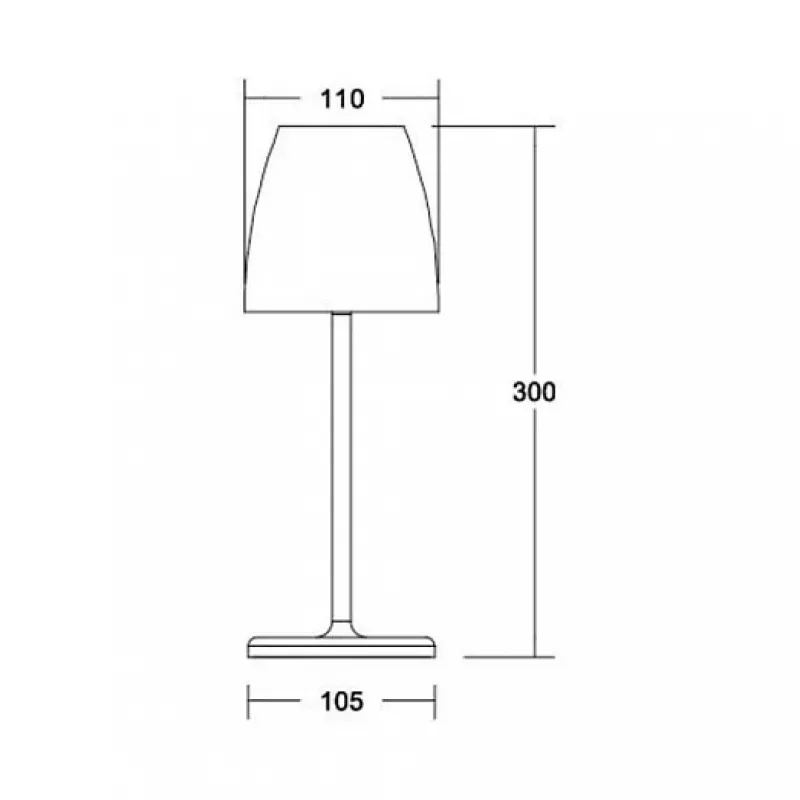 BRUMBERG Cameron lámpara de mesa solar 2,2W IP54 negra