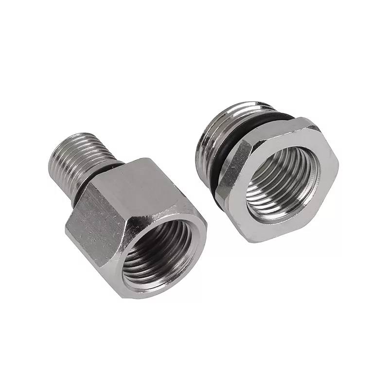 Aqua Computer set de adaptadores recto Eheim 1046 a rosca interior G1/4 pulgadas - plateado