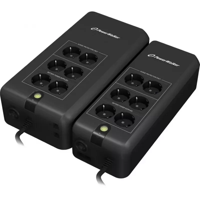 Bluewalker PowerWalker VFD 800 APFC SAI - 800 VA / 420 W - 6 tomas Schuko - negro