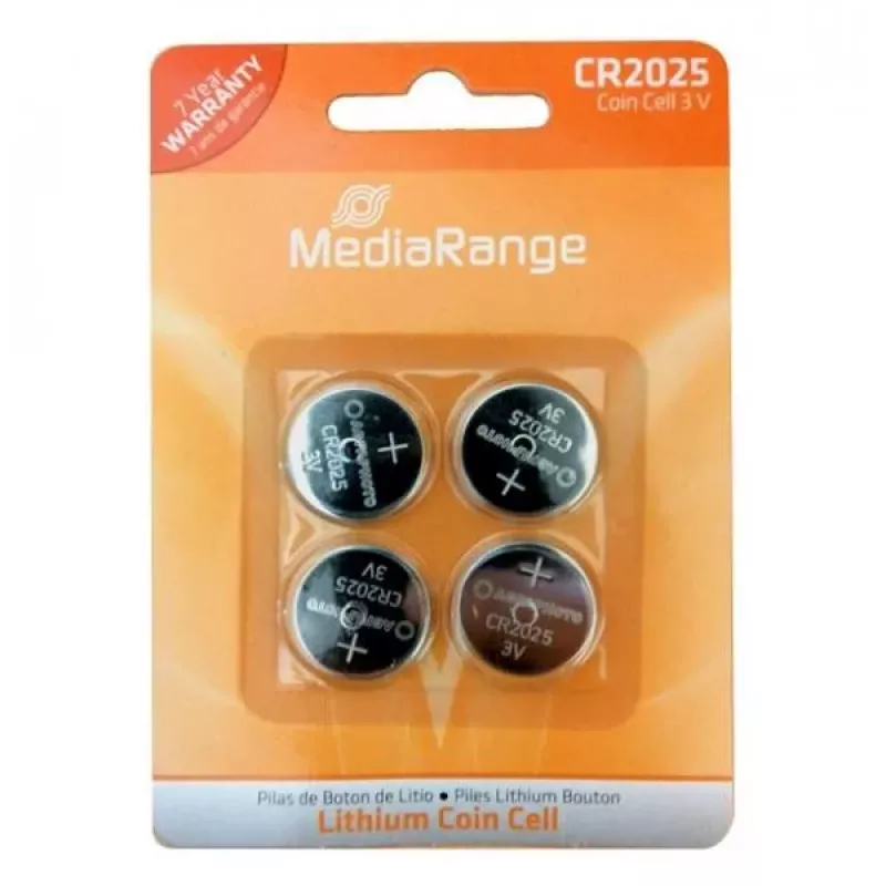 MediaRange MRBAT131 CR2025 3V litio, 4 uds.