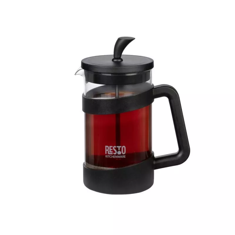 RESTO French Press 600ml acero inoxidable vidrio de borosilicato cafetera