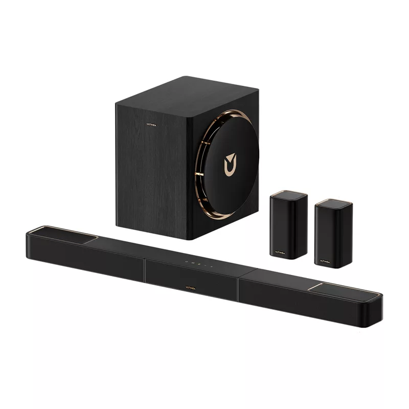 Ultimea Skywave X60 (U4421) sistema de barra de sonido 7.1.4, Dolby Atmos, subwoofer de 8 pulgadas, altavoces traseros inalámbricos, HDMI eARC, Bluetooth 5.4