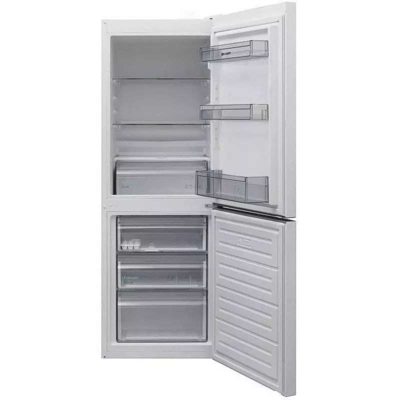 Frigorífico-congelador vertical Sharp SJ-FBB02DTXWE-EU, Blanco, 324 L, E