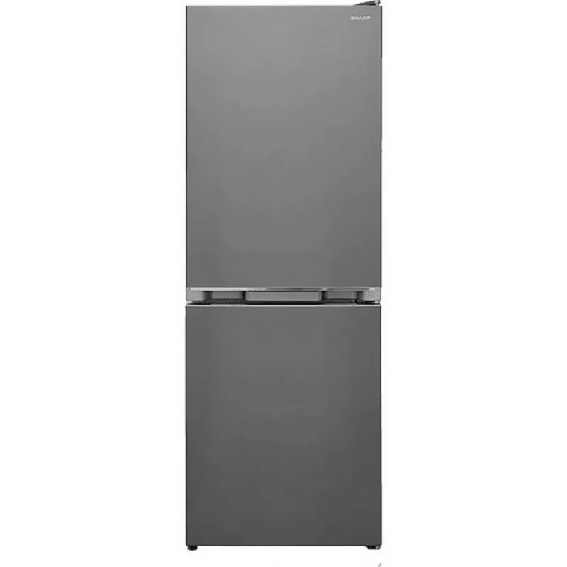 Frigorífico-congelador vertical Sharp SJ-FBB02DTXLE-EU, 268 L, Total No Frost, Plata, Clase energética E