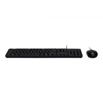 Conjunto de teclado y ratón con cable Acer Combo 100 AKW900 + AMW920, distribución US-International, Negro, Retail Pack