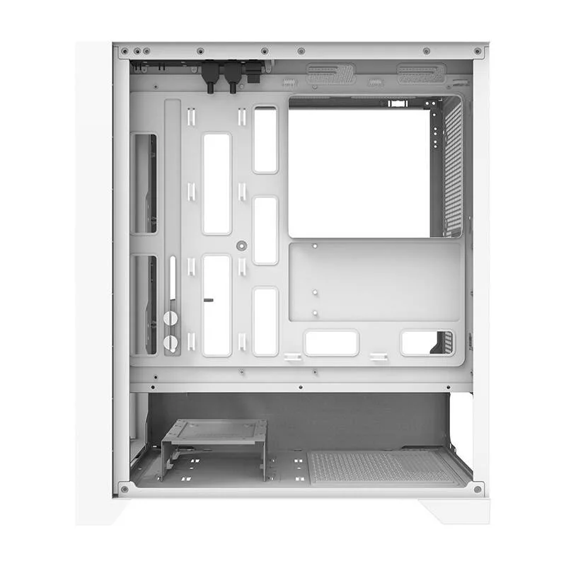 Caja de ordenador semitorre Darkflash DRX70 MESH Blanca con 4 ventiladores RGB