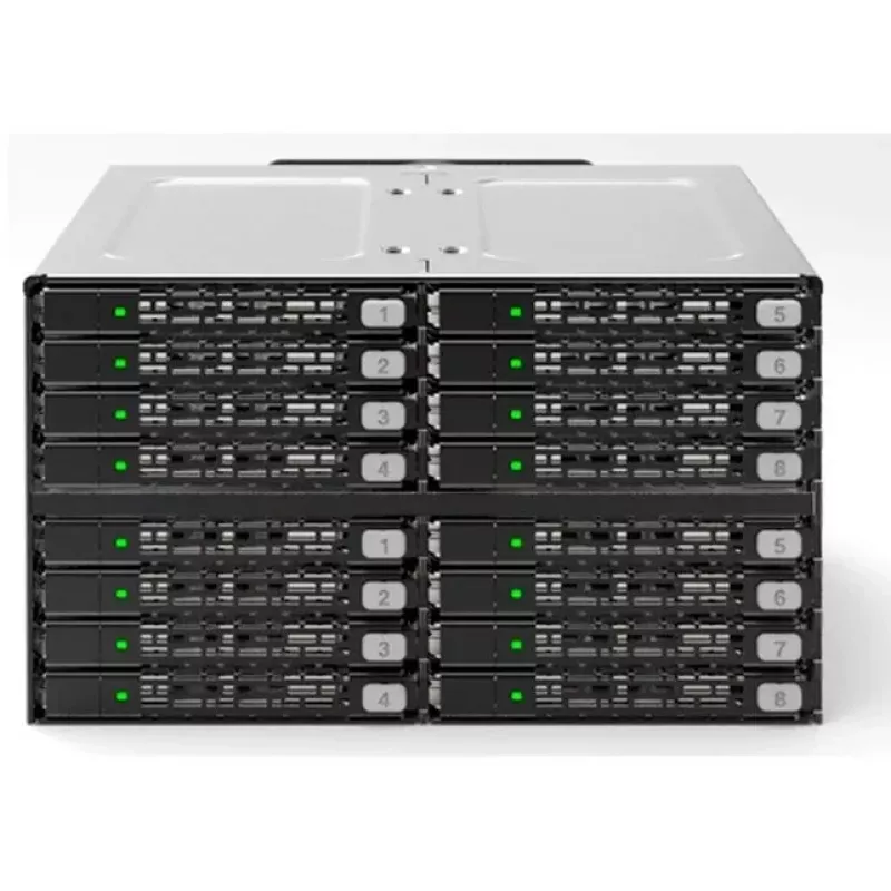 Módulo backplane ICY DOCK ToughArmor MB516SP-B para 16 bahías de SSD/HDD SAS/SATA de 2,5