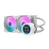 Darkflash DN-D240 WHITE Refrigeración líquida todo en uno para CPU de 240mm con iluminación ARGB, Blanco