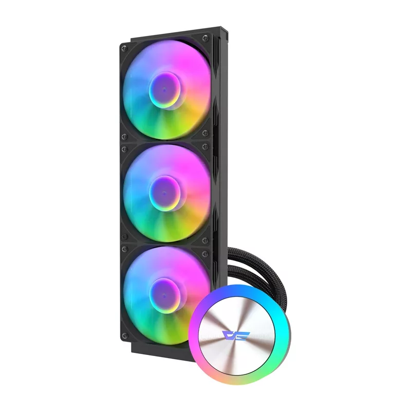 Darkflash DG360 Refrigeración líquida AIO para CPU de 360mm (Negro)