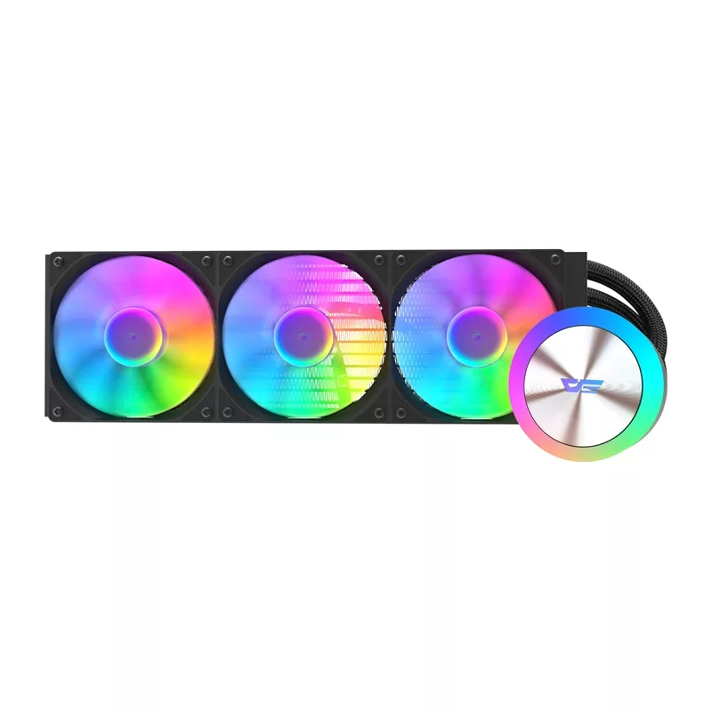 Darkflash DG360 Refrigeración líquida AIO para CPU de 360mm (Negro)