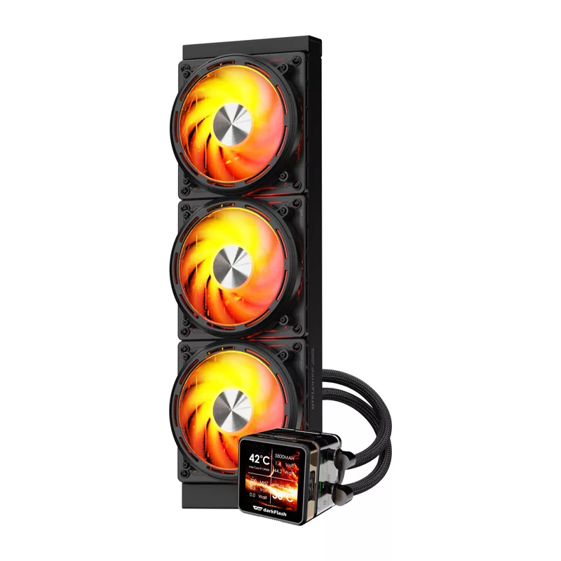 Darkflash DE360 refrigeración líquida para CPU, negro