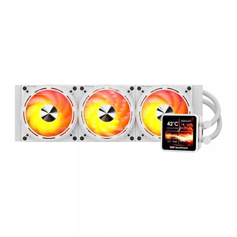 Darkflash DE360 refrigeración líquida para CPU, blanco