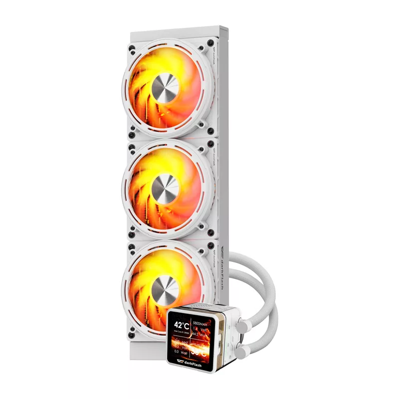 Darkflash DE360 refrigeración líquida para CPU, blanco