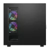 DarkFlash DS950 caja de ordenador ATX, vista panorámica de 270°, USB-C 3.2 Gen 2, 6 ventiladores, negra