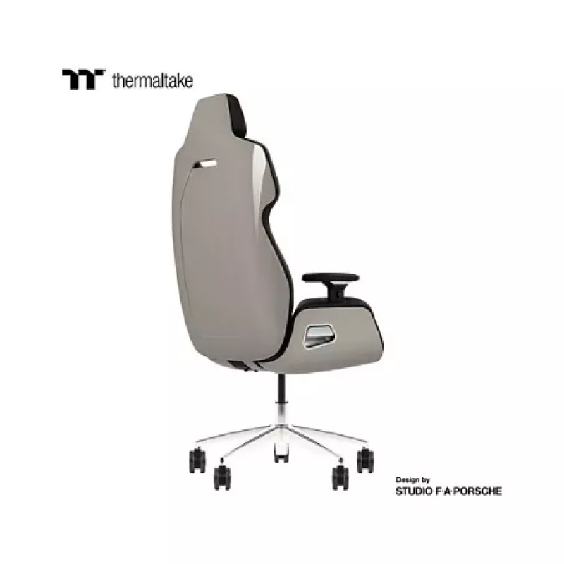 Thermaltake ARGENT E700 Ice Grey Metallic Silla gaming de piel Alcantara